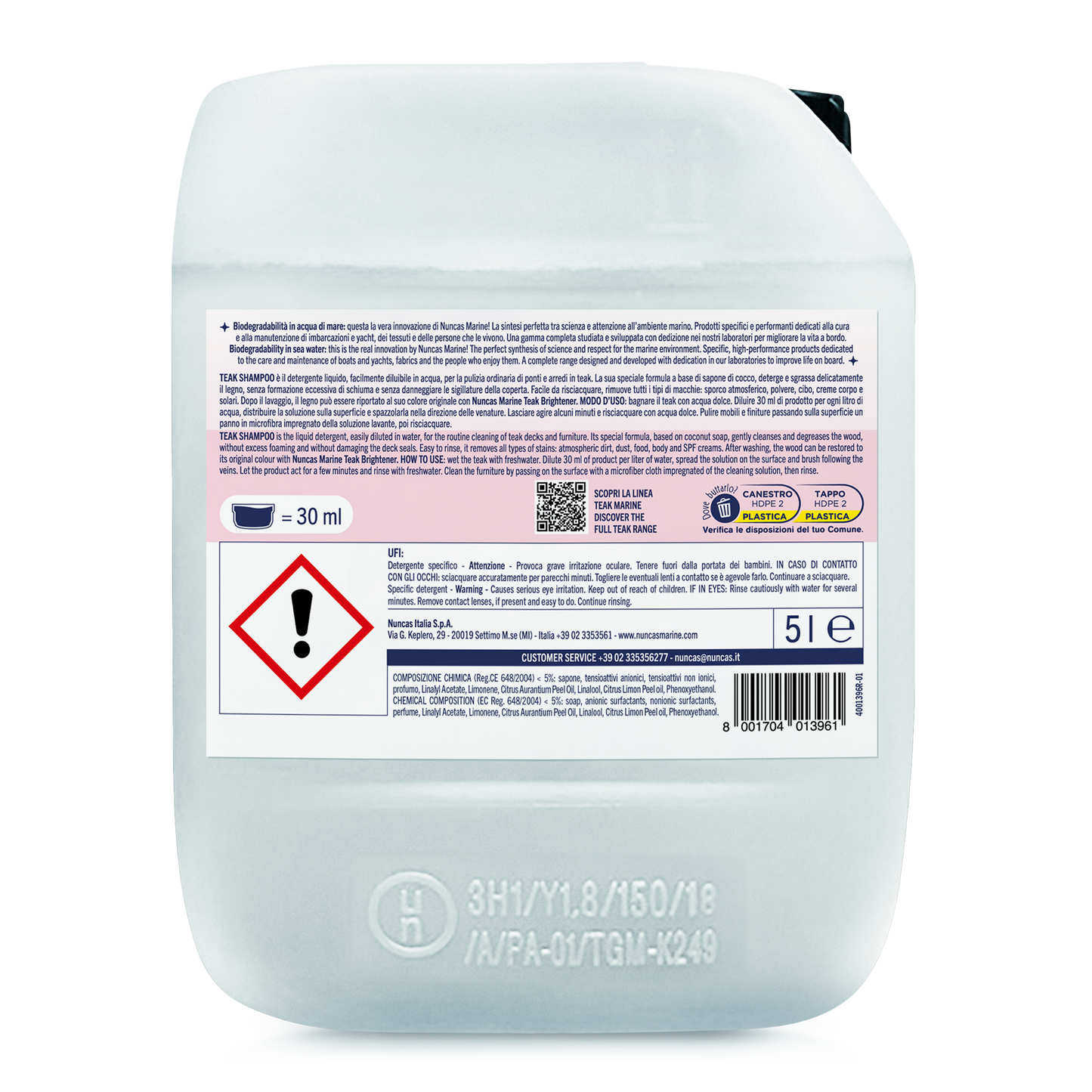 Nuncas Marine Teak Shampoo - 5000 ml