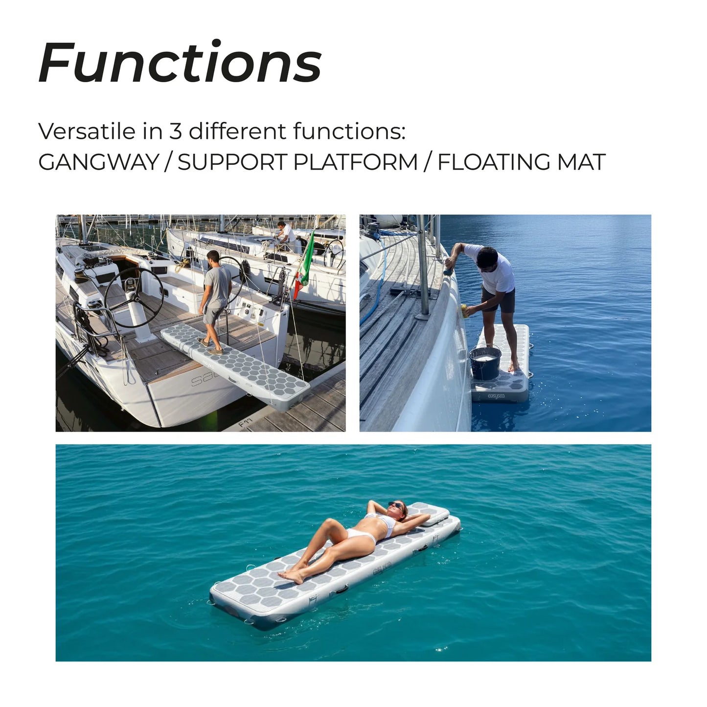 Way2 – Passerella gonfiabile multifunzione