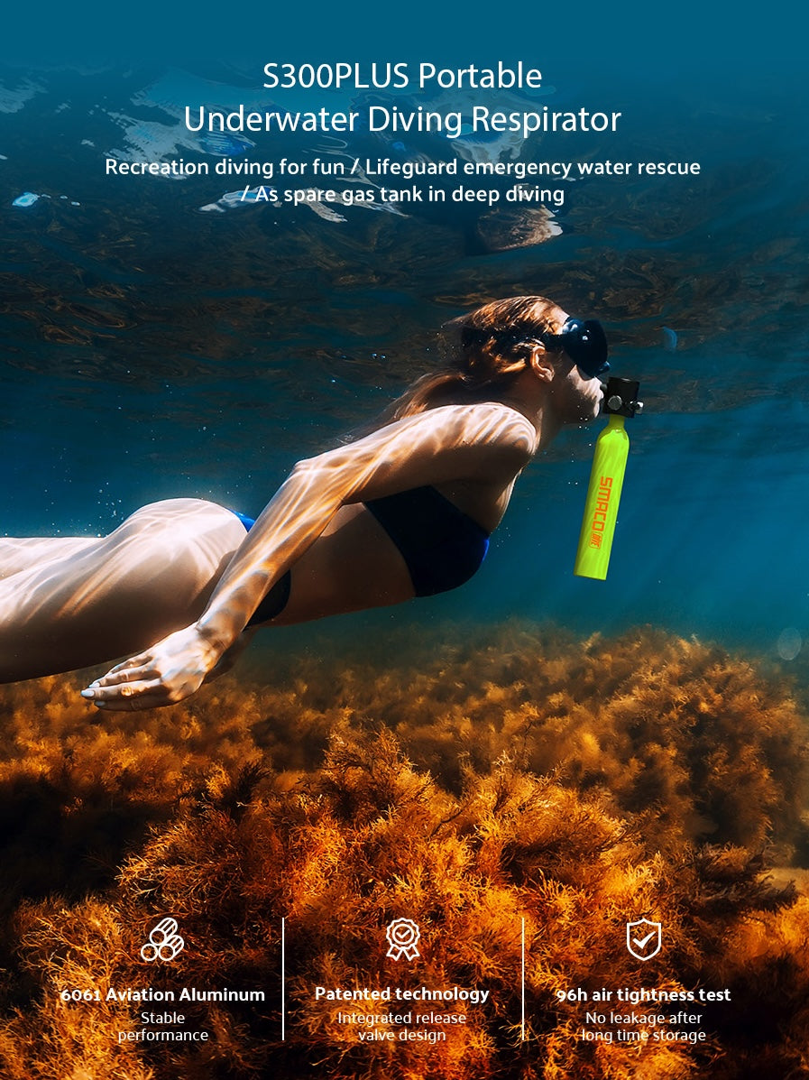 SMACO S300 Plus – Mini bombola compatta 0,5 L