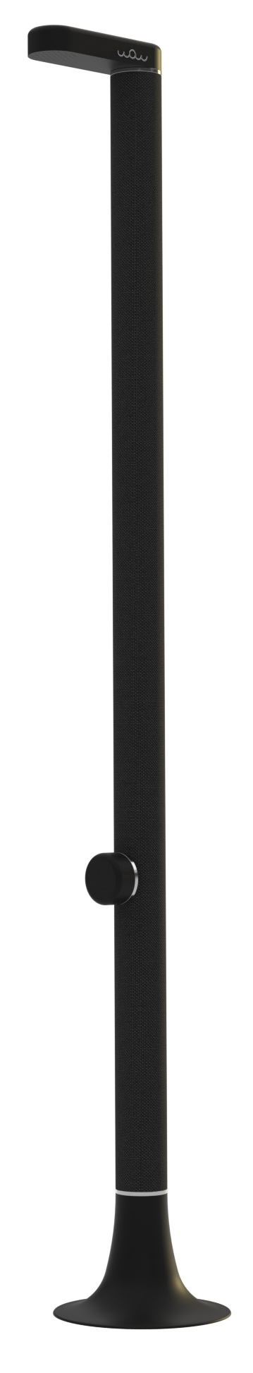 Doccia nautica di design WOW Shower in acciaio in carbonio per barche e yacht
