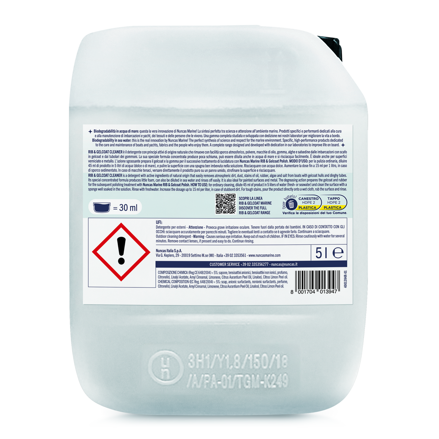 Nuncas Marine Rib & Gelcoat Cleaner - 5000 ml