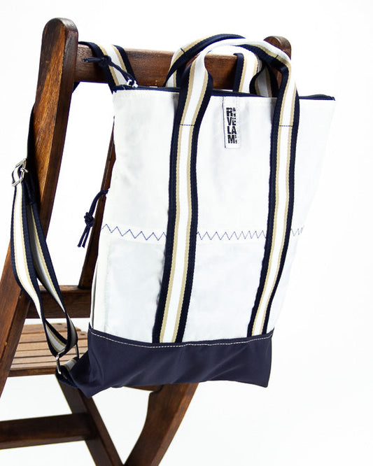 Zaino compatto in vela nautica recuperata – Brezzino