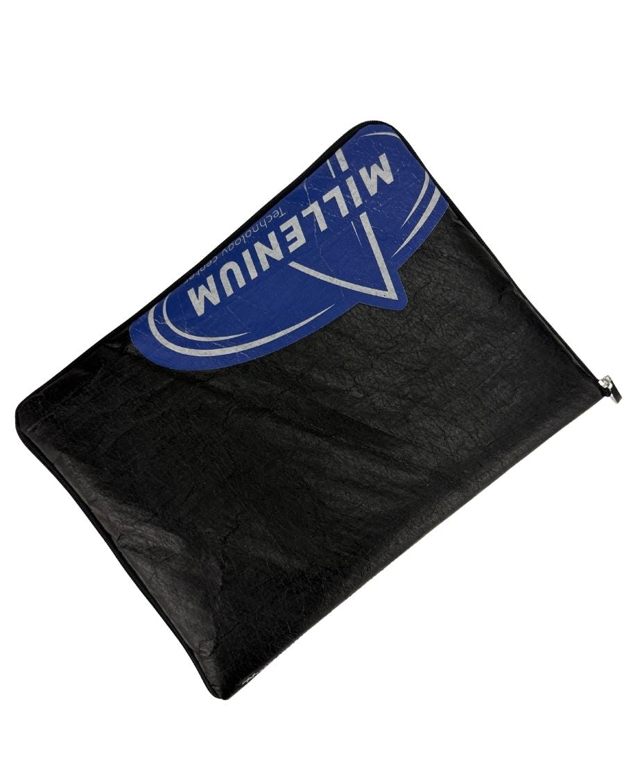 Porta computer zip 15" in vela recuperata