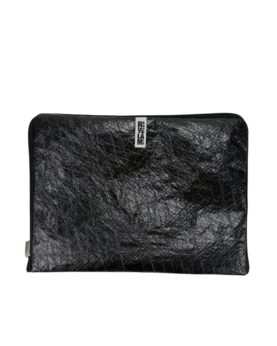 Porta computer zip 15" in vela recuperata