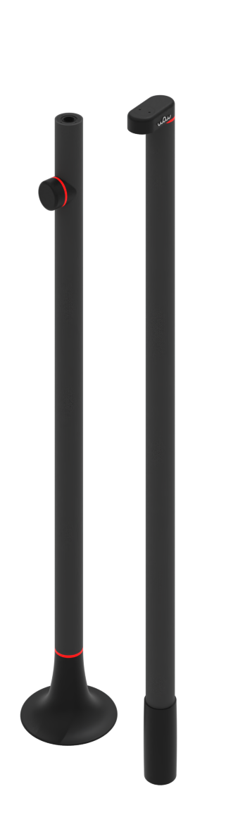 Doccia nautica di design WOW Shower in acciaio inox per barche e yacht
